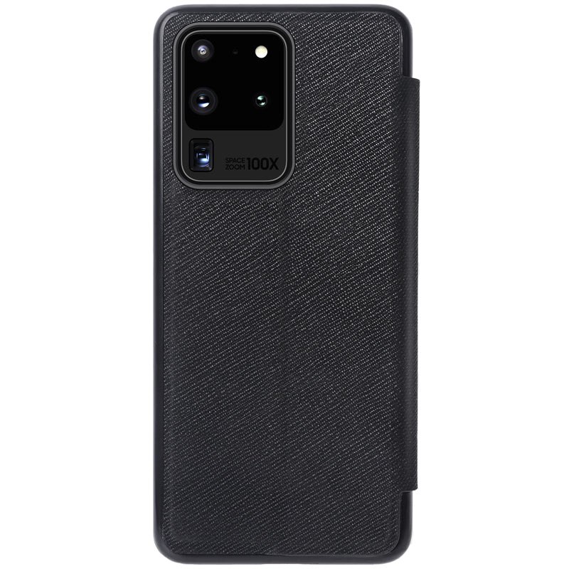 NILLKIN Minge Series Leather Shell for Samsung Galaxy S20 Ultra - Black