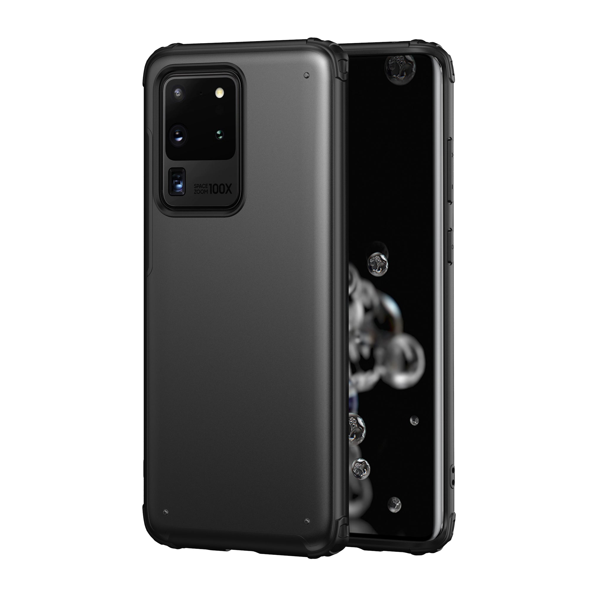 PC + TPU Unique Phone Case for	Samsung Galaxy S20 Ultra - Black