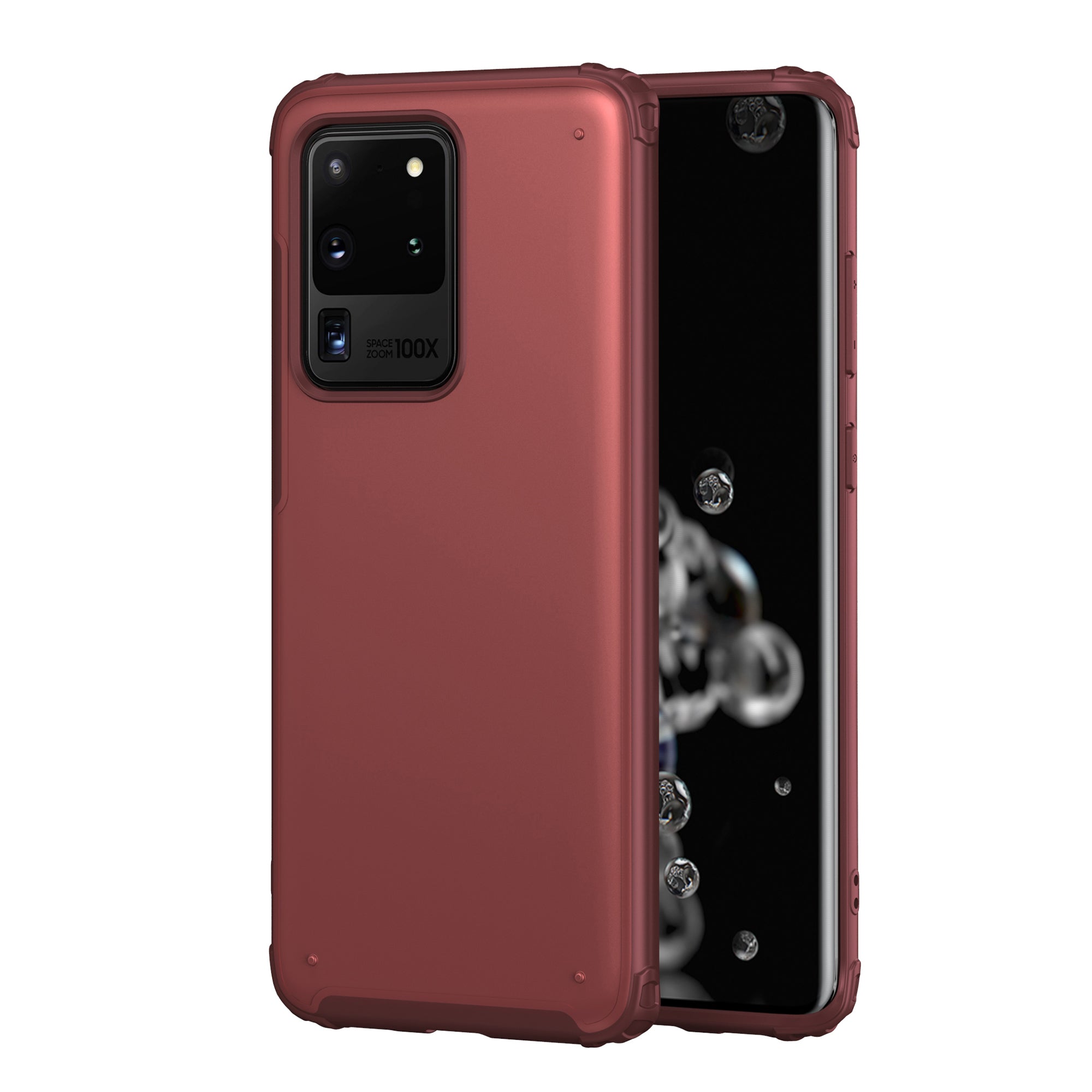 PC + TPU Unique Phone Case for	Samsung Galaxy S20 Ultra - Red