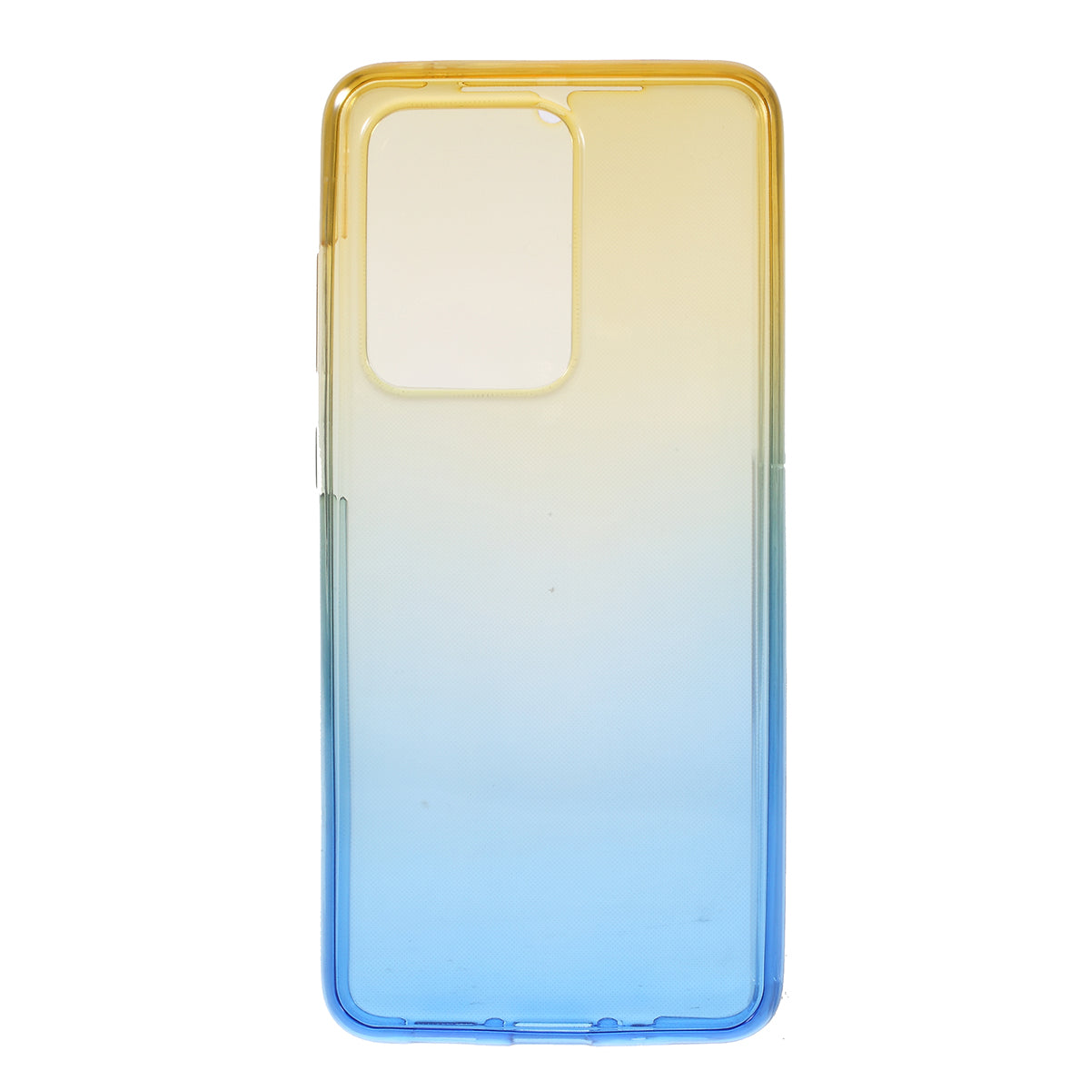 Gradient Color TPU Shell Front + Back Full Protection Phone Casing for Samsung Galaxy S20 Ultra - Yellow / Blue