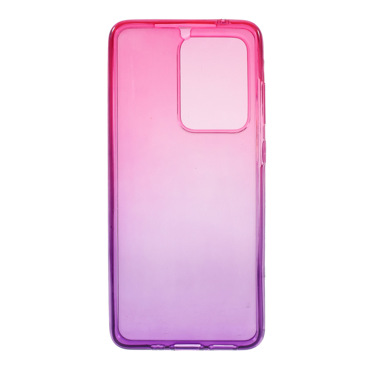 Gradient Color TPU Shell Front + Back Full Protection Phone Casing for Samsung Galaxy S20 Ultra - Rose / Purple