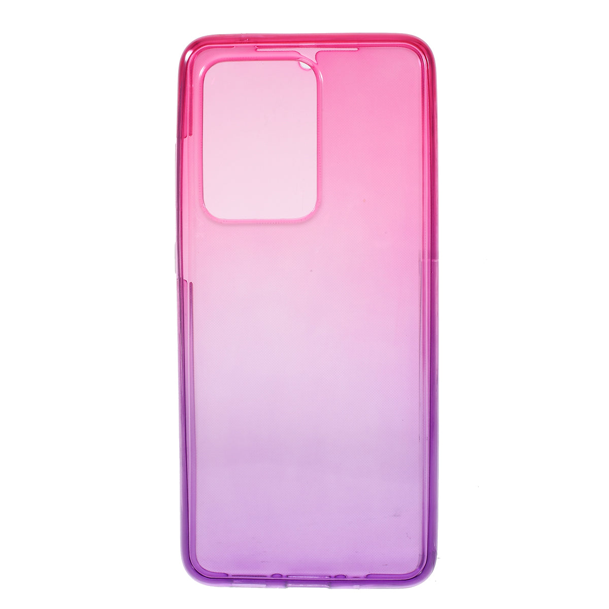 Gradient Color TPU Shell Front + Back Full Protection Phone Casing for Samsung Galaxy S20 Ultra - Rose / Purple