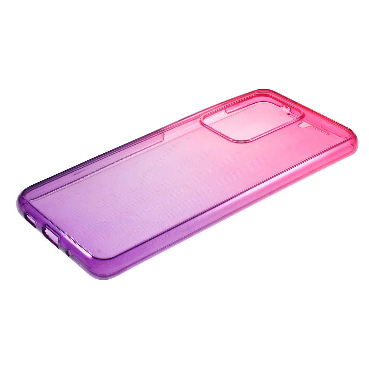 Gradient Color TPU Shell Front + Back Full Protection Phone Casing for Samsung Galaxy S20 Ultra - Rose / Purple