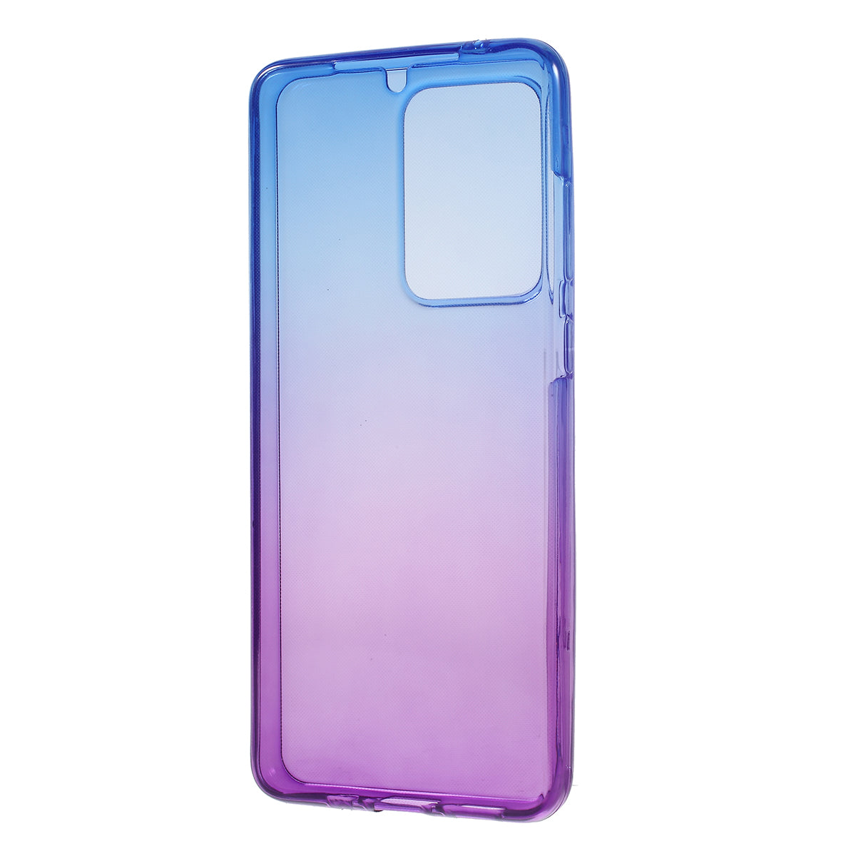 Gradient Color TPU Shell Front + Back Full Protection Phone Casing for Samsung Galaxy S20 Ultra - Blue / Purple