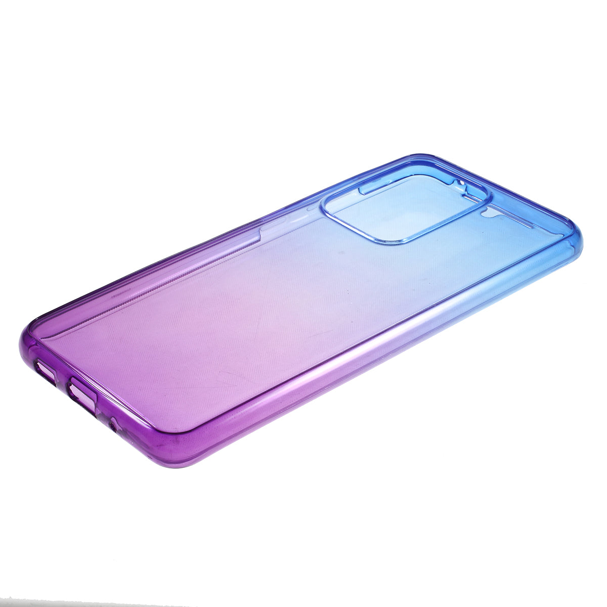 Gradient Color TPU Shell Front + Back Full Protection Phone Casing for Samsung Galaxy S20 Ultra - Blue / Purple