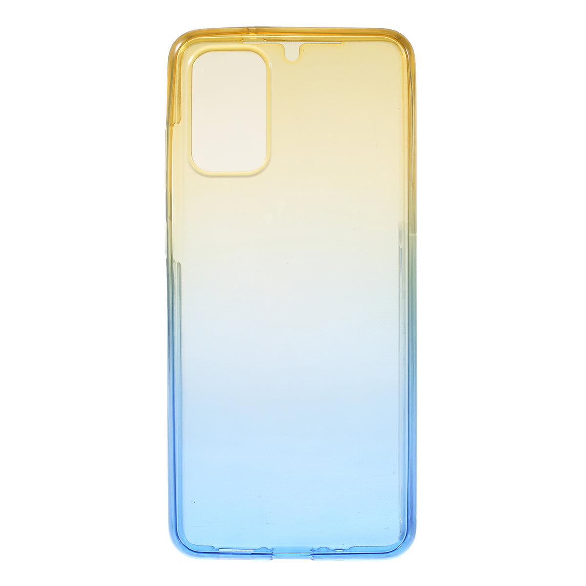 Gradient Color Front + Back 2-Piece Full Protection TPU Case for Samsung Galaxy S20 Plus - Yellow / Blue