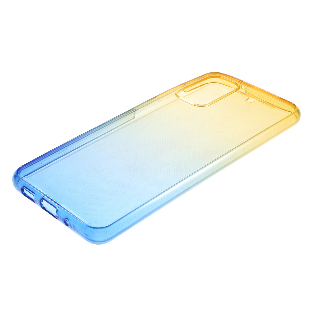 Gradient Color Front + Back 2-Piece Full Protection TPU Case for Samsung Galaxy S20 Plus - Yellow / Blue