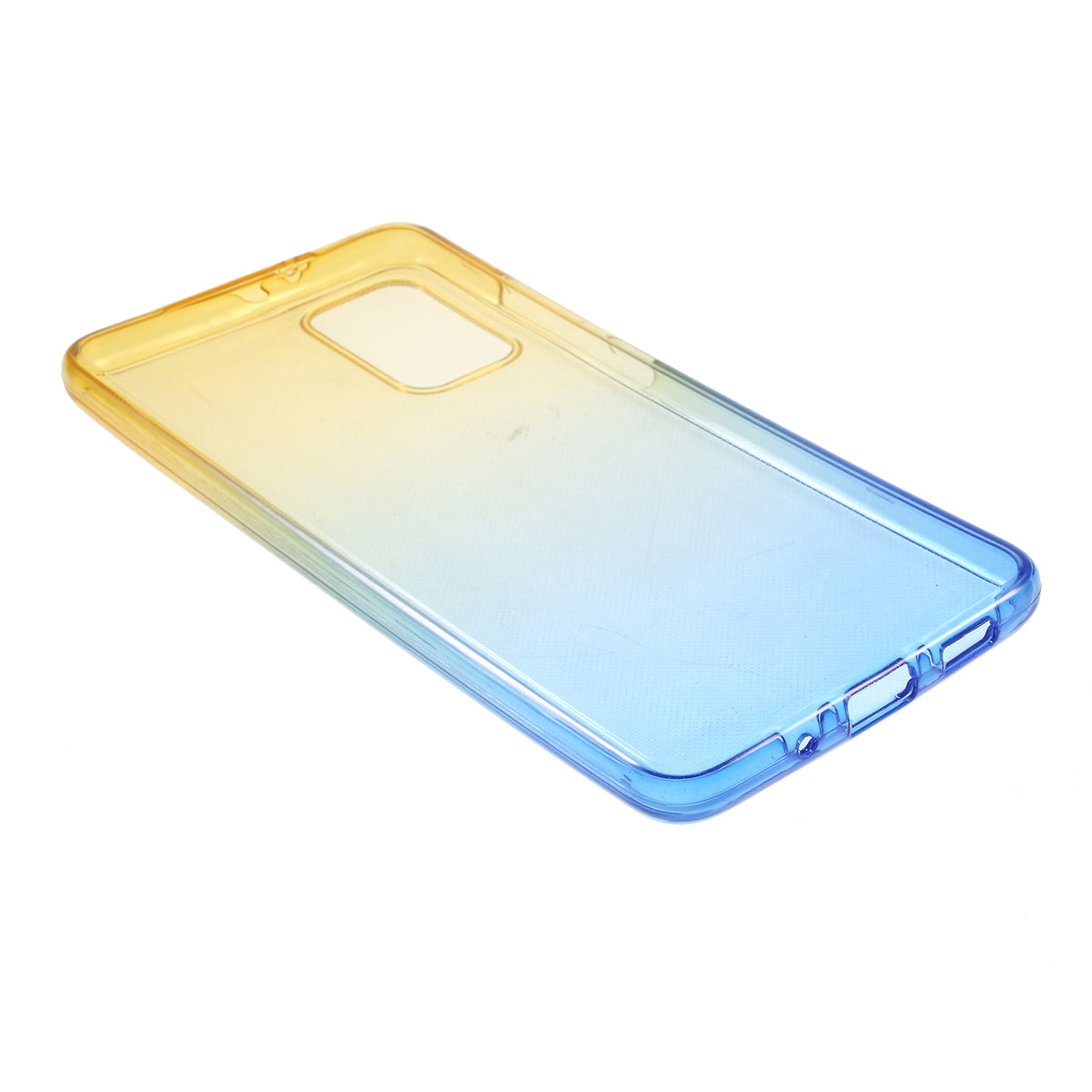 Gradient Color Front + Back 2-Piece Full Protection TPU Case for Samsung Galaxy S20 Plus - Yellow / Blue