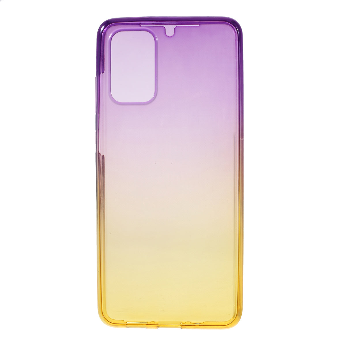 Gradient Color Front + Back 2-Piece Full Protection TPU Case for Samsung Galaxy S20 Plus - Purple / Yellow