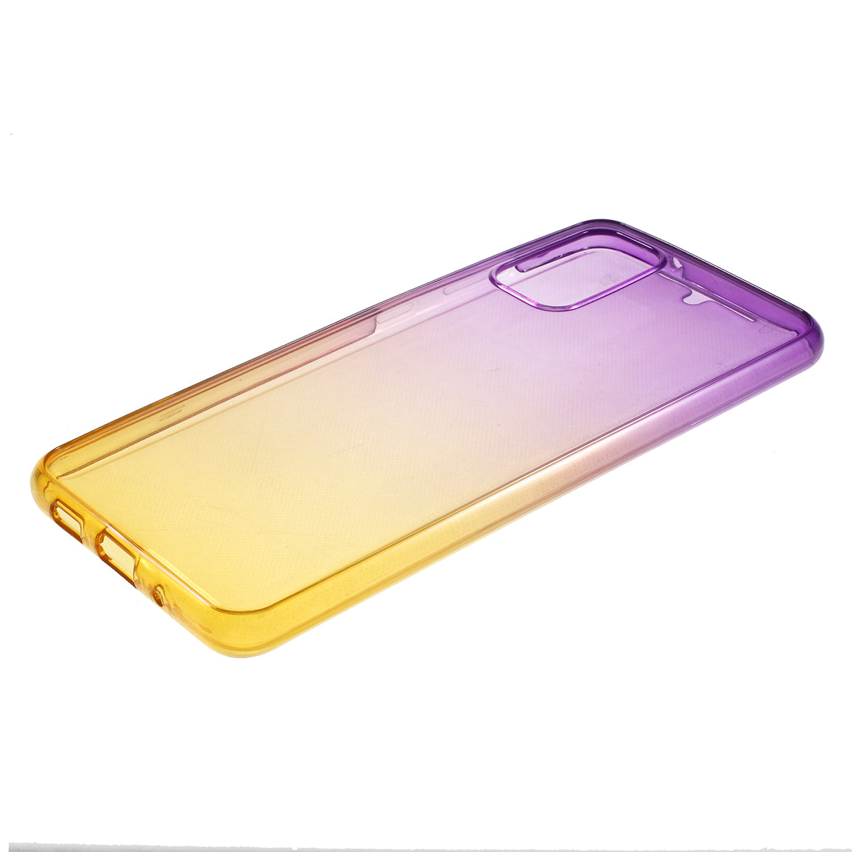 Gradient Color Front + Back 2-Piece Full Protection TPU Case for Samsung Galaxy S20 Plus - Purple / Yellow