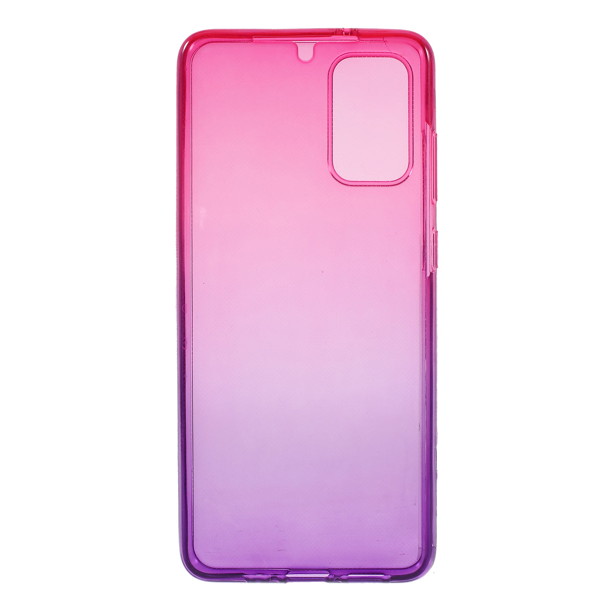 Gradient Color Front + Back 2-Piece Full Protection TPU Case for Samsung Galaxy S20 Plus - Rose / Purple