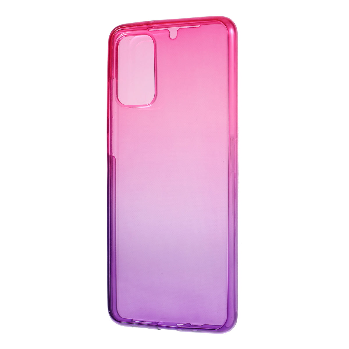 Gradient Color Front + Back 2-Piece Full Protection TPU Case for Samsung Galaxy S20 Plus - Rose / Purple