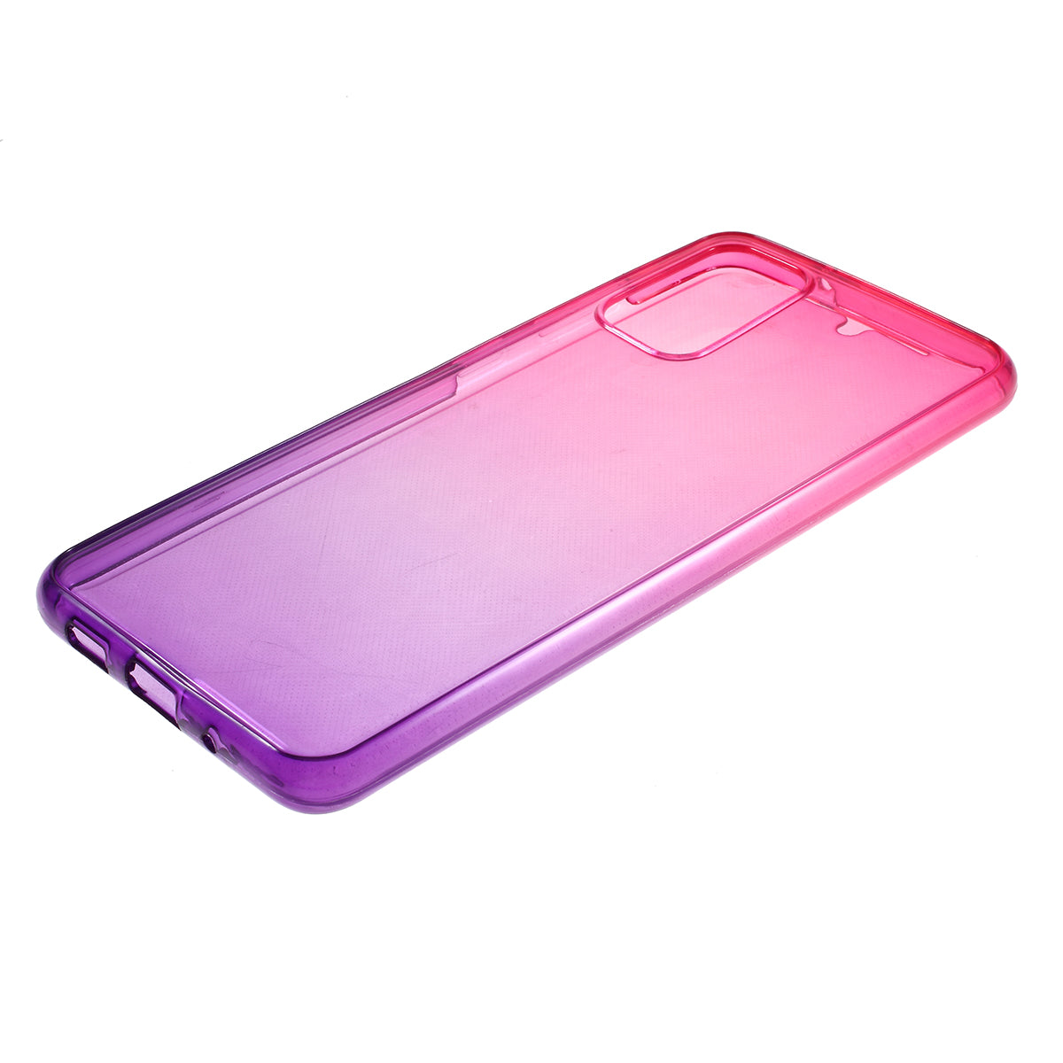 Gradient Color Front + Back 2-Piece Full Protection TPU Case for Samsung Galaxy S20 Plus - Rose / Purple