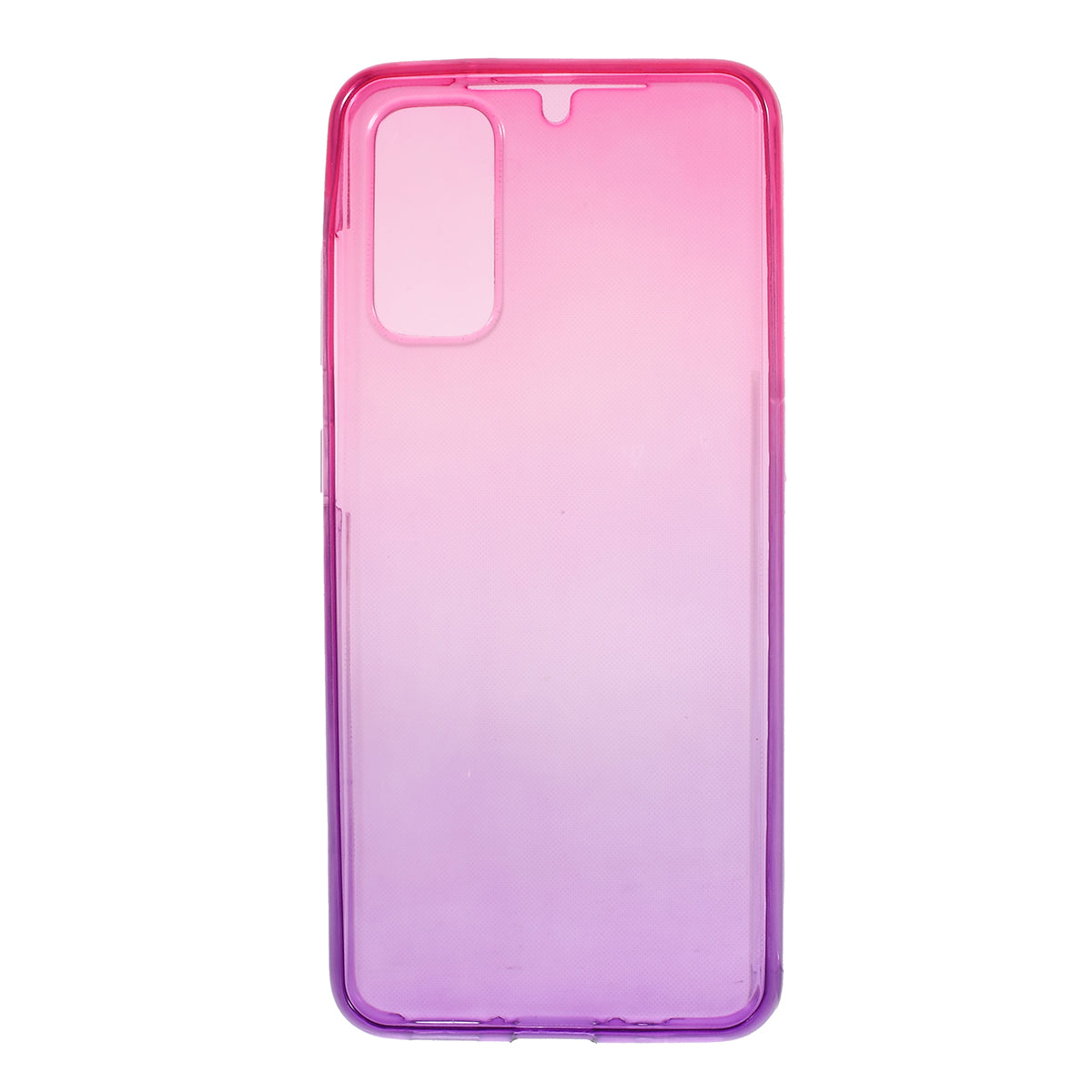 Gradient Color All-wrapped 2-Piece TPU Mobile Case for Samsung Galaxy S20 4G/S20 5G - Rose / Purple