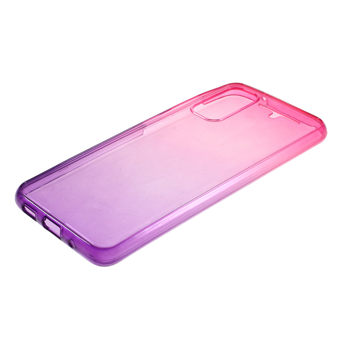 Gradient Color All-wrapped 2-Piece TPU Mobile Case for Samsung Galaxy S20 4G/S20 5G - Rose / Purple