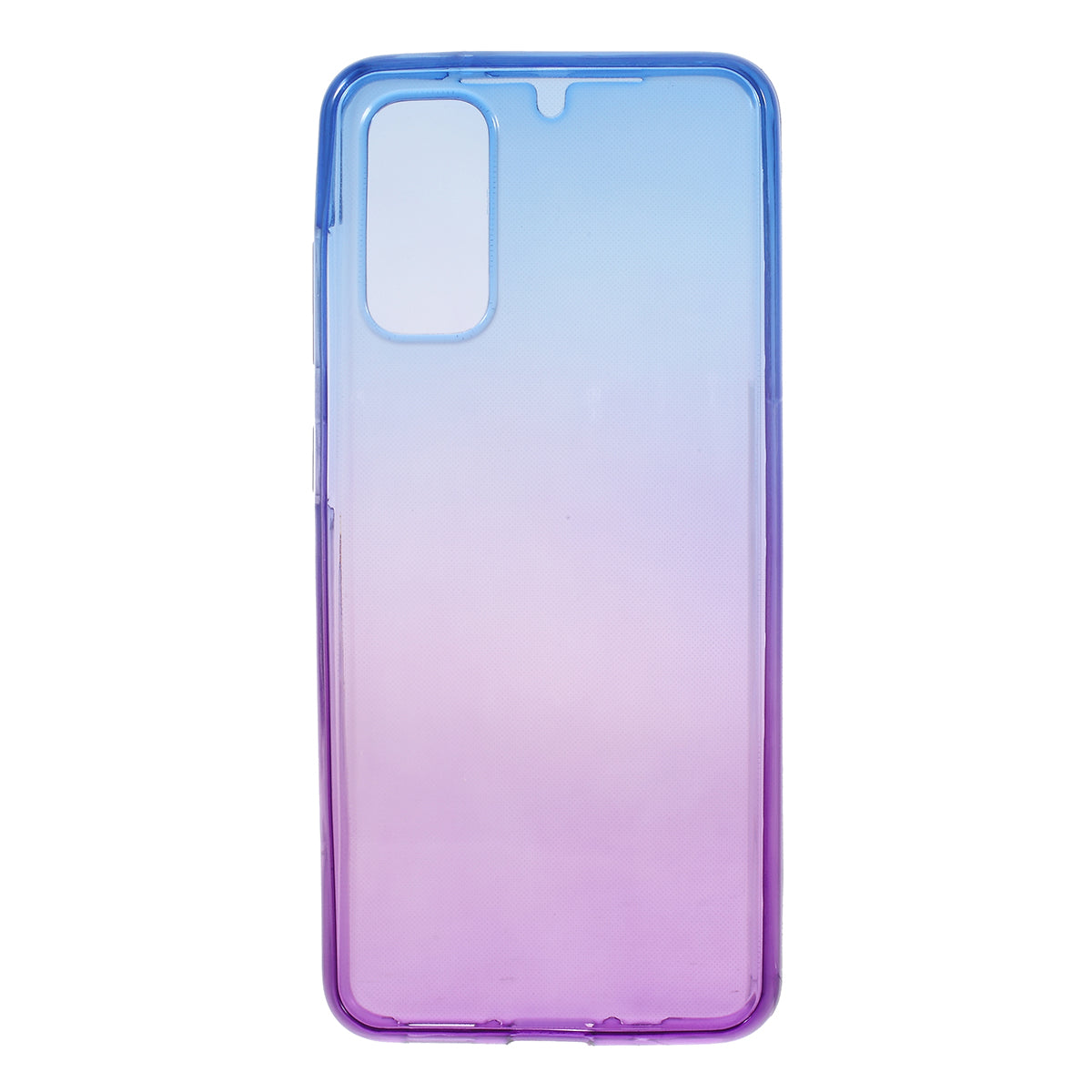 Gradient Color All-wrapped 2-Piece TPU Mobile Case for Samsung Galaxy S20 4G/S20 5G - Blue / Purple