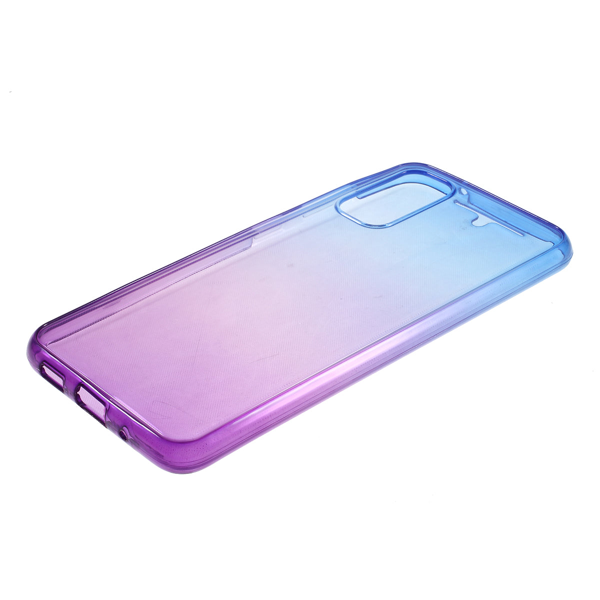 Gradient Color All-wrapped 2-Piece TPU Mobile Case for Samsung Galaxy S20 4G/S20 5G - Blue / Purple