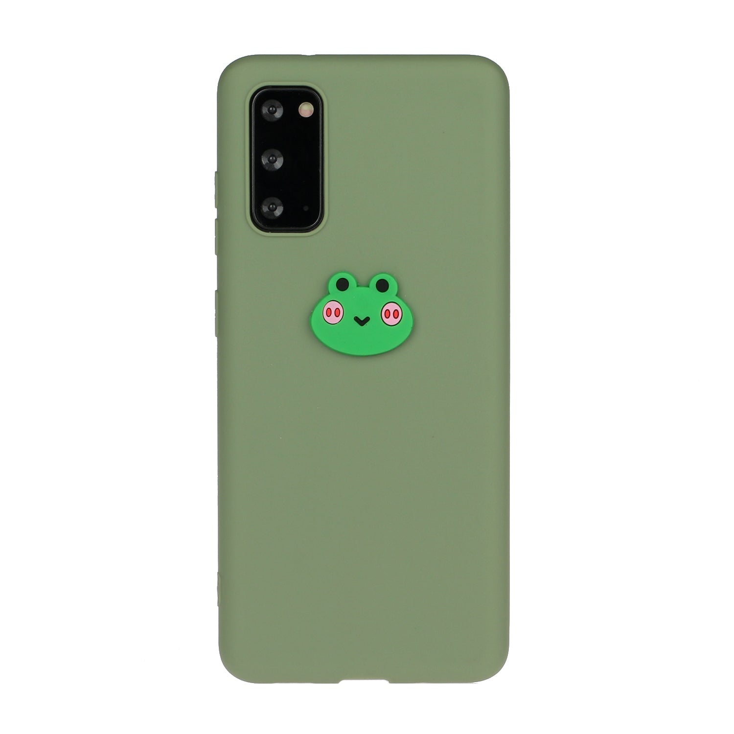 Animal Logo Decor TPU Phone Case Cover for Samsung Galaxy S20 4G/S20 5G - Frog