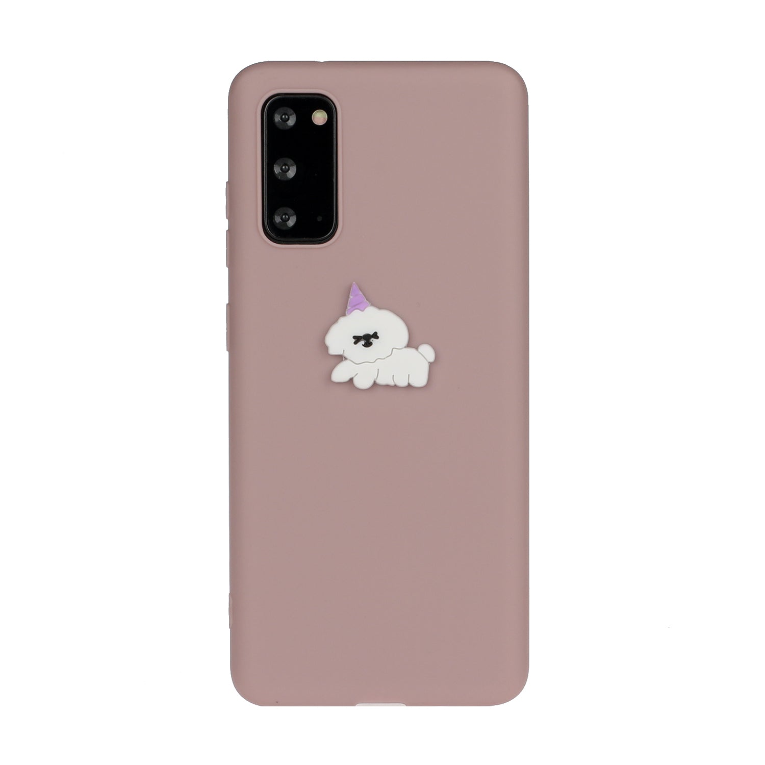 Animal Logo Decor TPU Phone Case Cover for Samsung Galaxy S20 4G/S20 5G - Dog