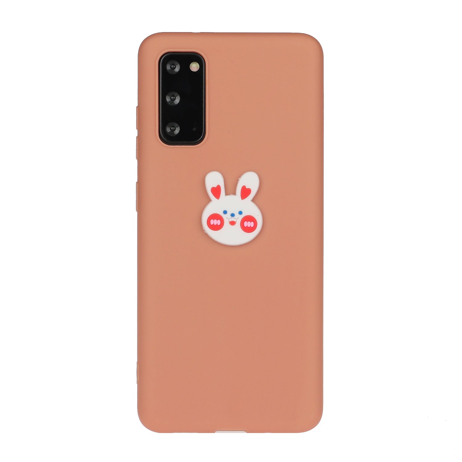 Animal Logo Decor TPU Phone Case Cover for Samsung Galaxy S20 4G/S20 5G - Rabbit