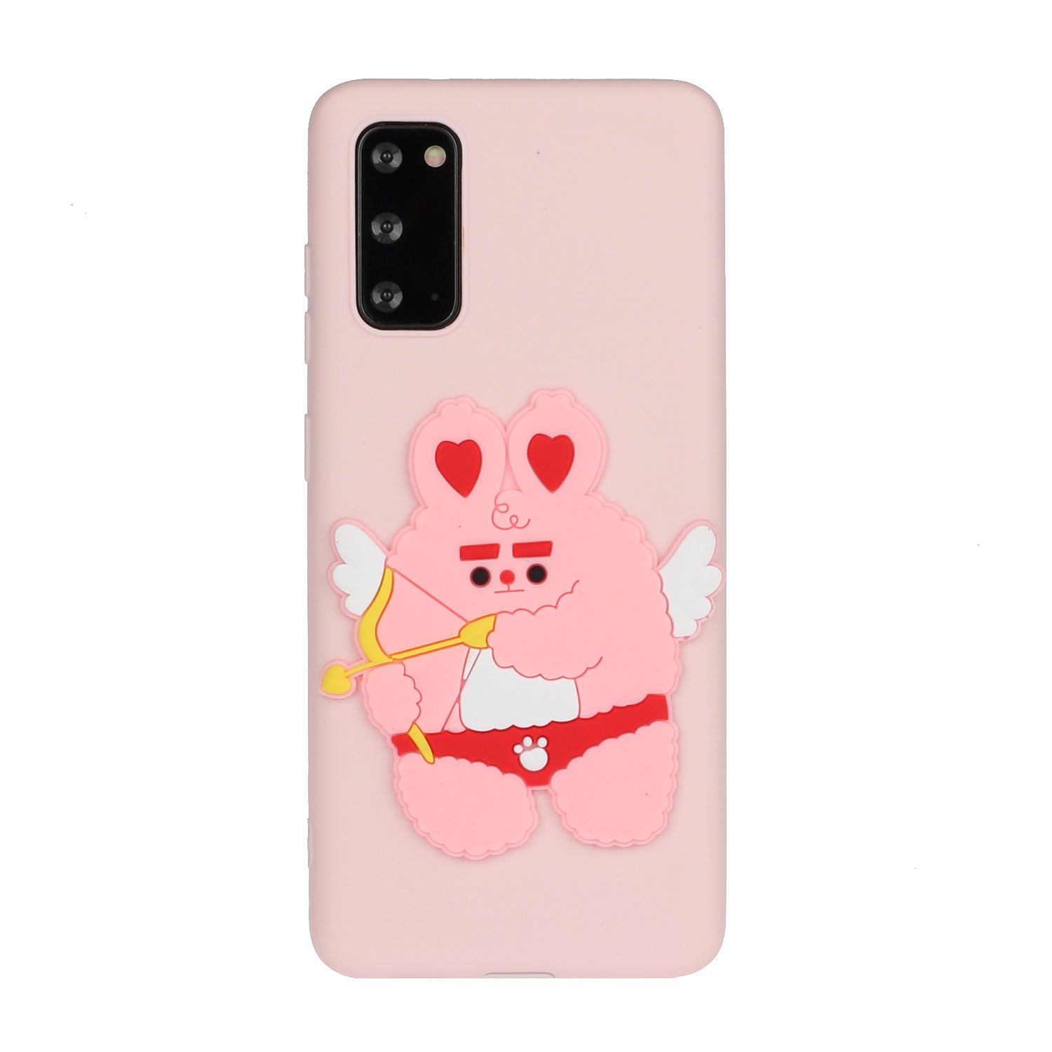 Animal Logo Decor TPU Phone Case Cover for Samsung Galaxy S20 4G/S20 5G - Cupid