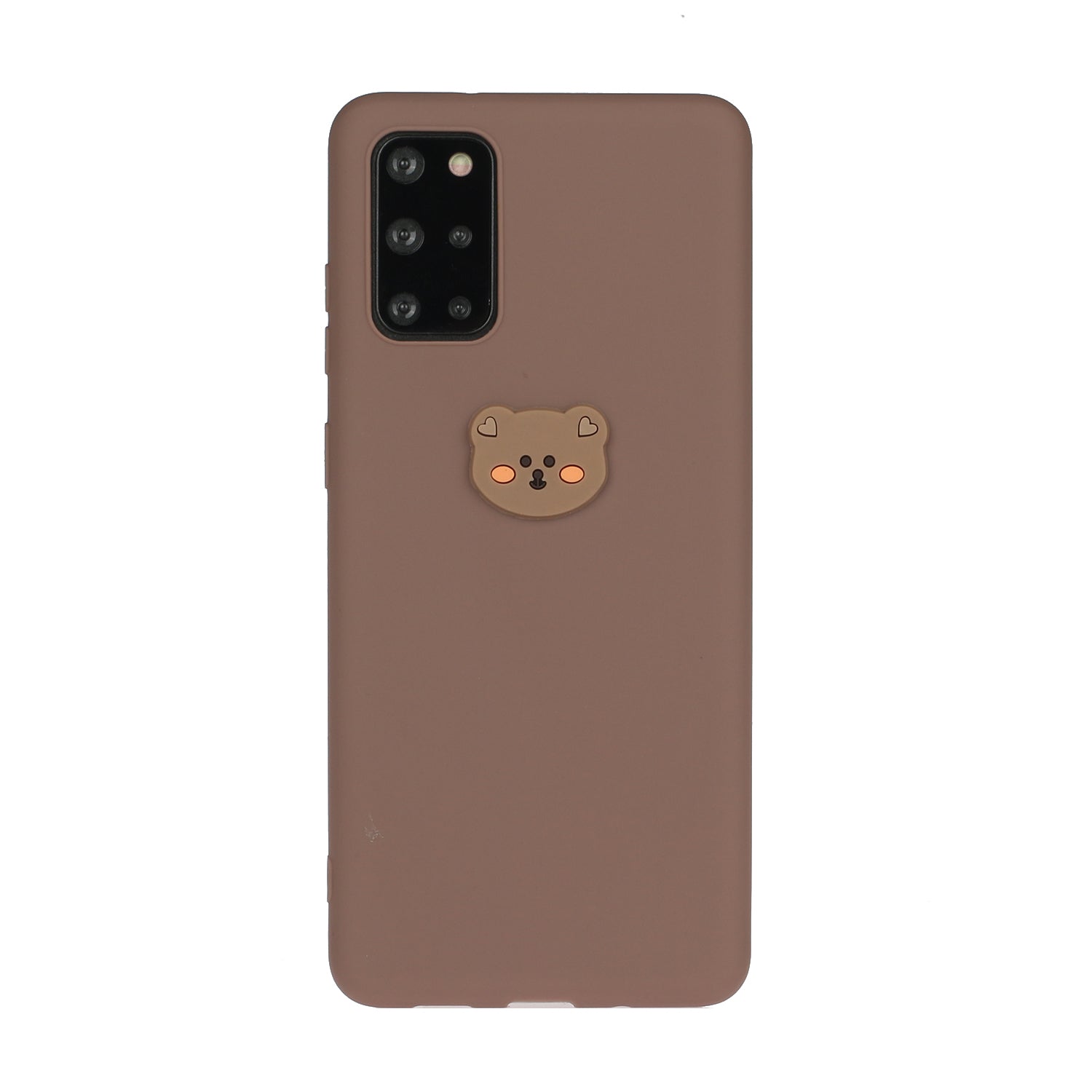 Animal Logo Decor TPU Phone Case Cover for Samsung Galaxy S20 Plus / S20 Plus 5G - Bear