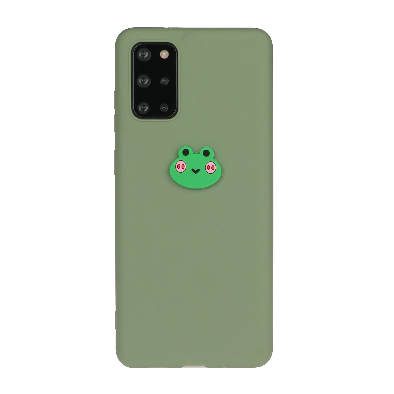 Animal Logo Decor TPU Phone Case Cover for Samsung Galaxy S20 Plus / S20 Plus 5G - Frog