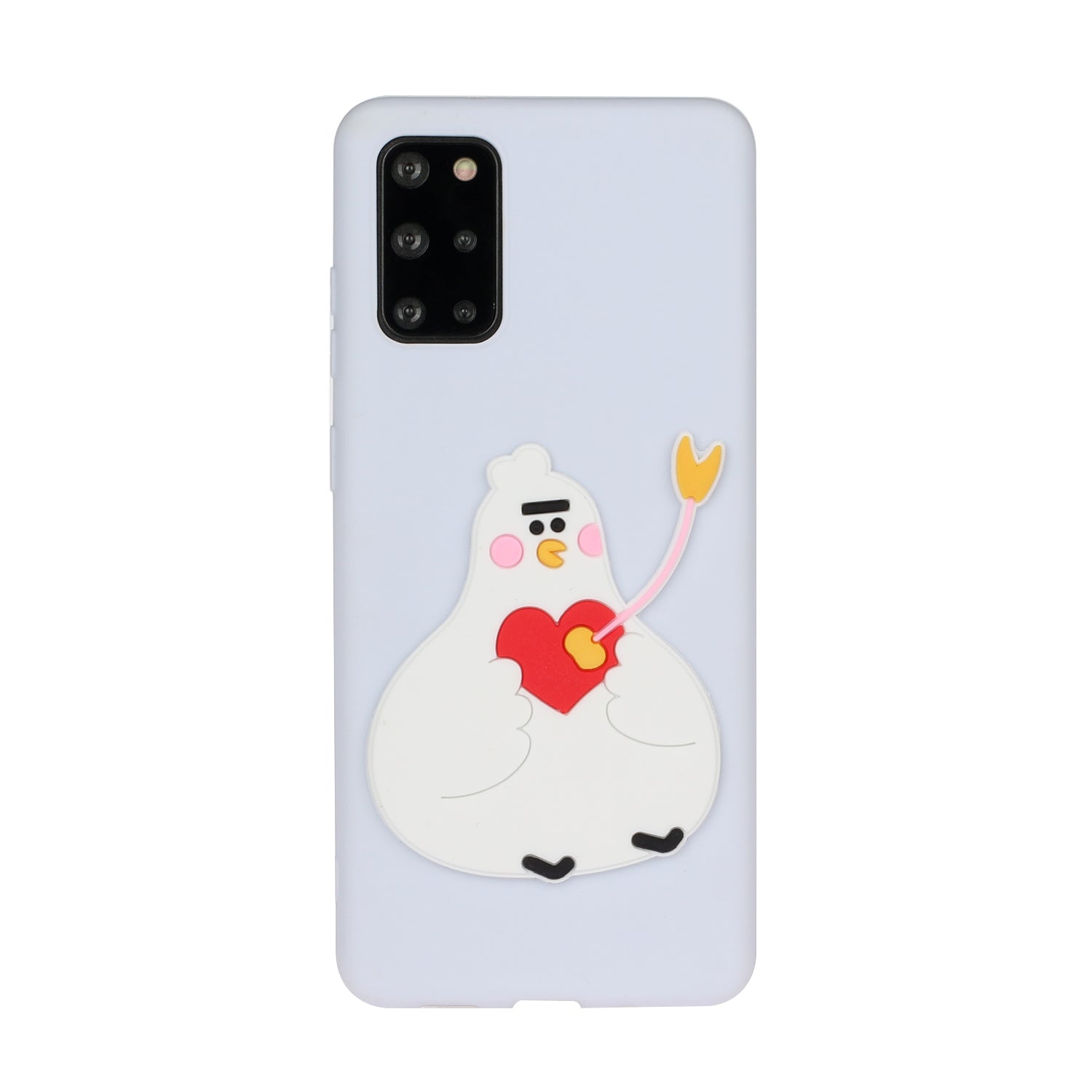 Animal Logo Decor TPU Phone Case Cover for Samsung Galaxy S20 Plus / S20 Plus 5G - Chicken