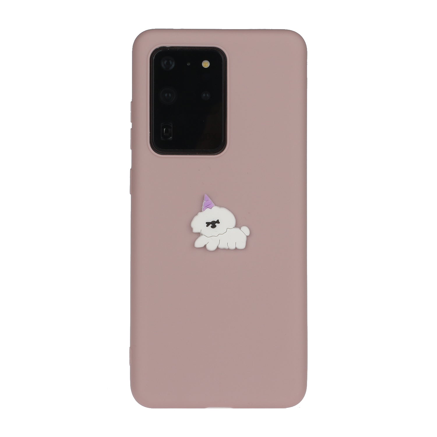 Animal Logo Decor TPU Phone Case Cover for Samsung Galaxy S20 Ultra - Dog