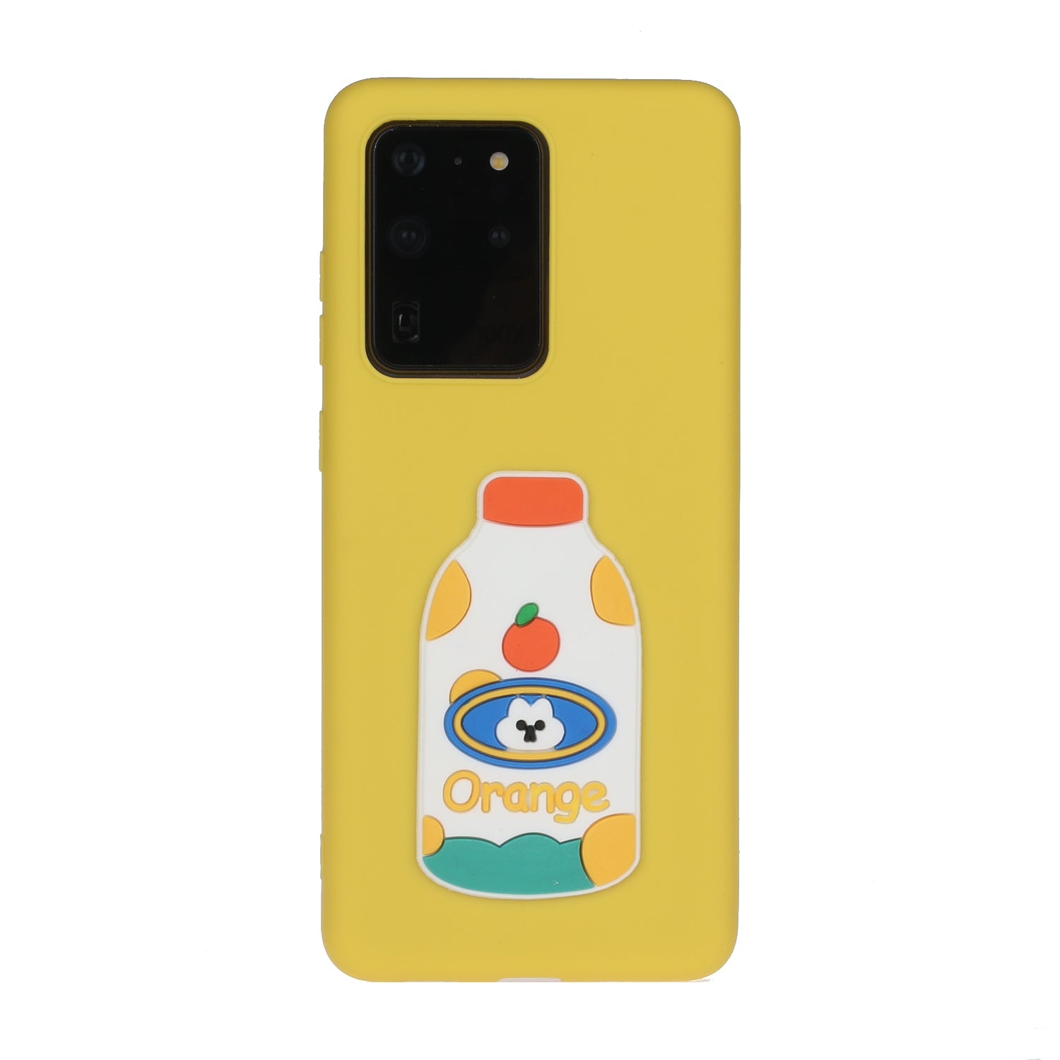 Animal Logo Decor TPU Phone Case Cover for Samsung Galaxy S20 Ultra - Bottle