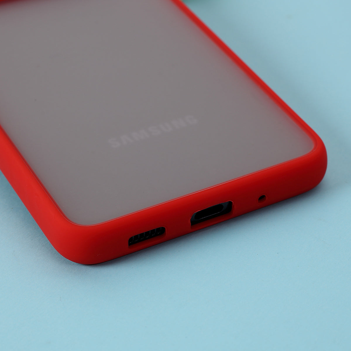 PC + TPU Matte Case with Slide Camera Shell for Samsung Galaxy S20 Ultra - Red