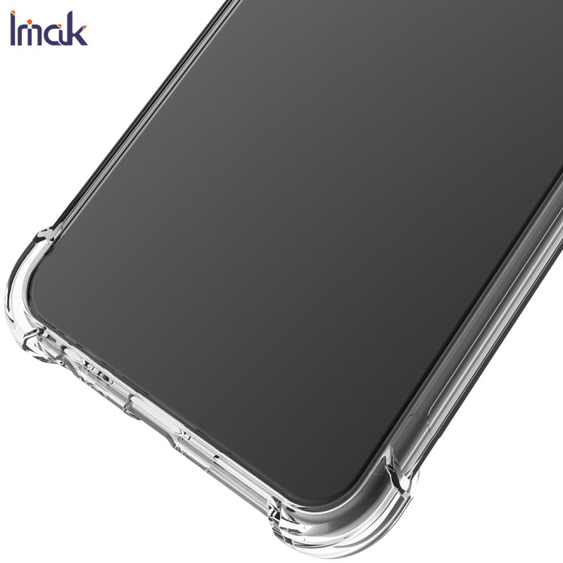 IMAK Anti-drop TPU Soft Phone Case + Screen Protector Film for Samsung Galaxy S20 Ultra 5G - Transparent