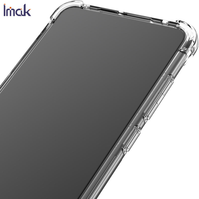 IMAK Anti-drop TPU Soft Phone Case + Screen Protector Film for Samsung Galaxy S20 Ultra 5G - Transparent