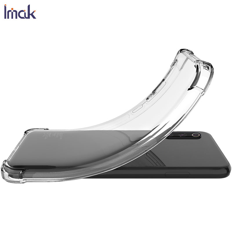 IMAK Anti-drop TPU Soft Phone Case + Screen Protector Film for Samsung Galaxy S20 Ultra 5G - Transparent