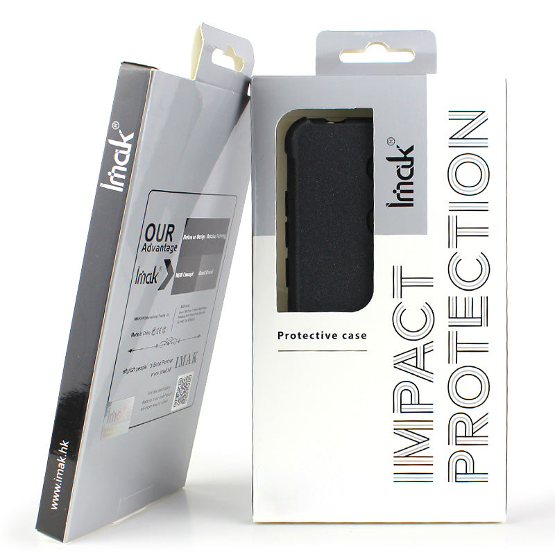 IMAK Silky Anti-drop TPU Soft Phone Case + Screen Protector for Samsung Galaxy S20 Plus - Grey