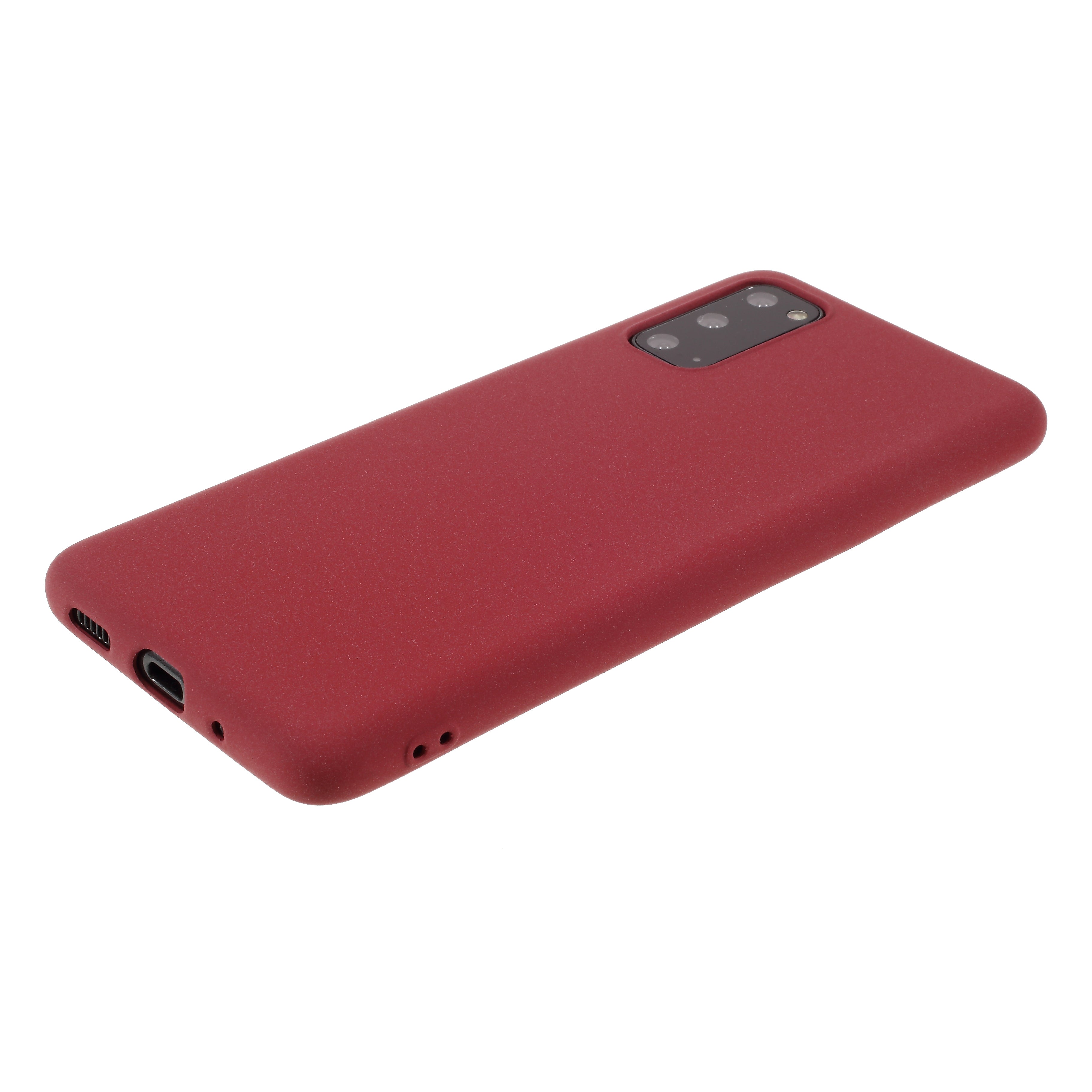 Double-sided Matte TPU Shell for Samsung Galaxy S20 4G/S20 5G - Red