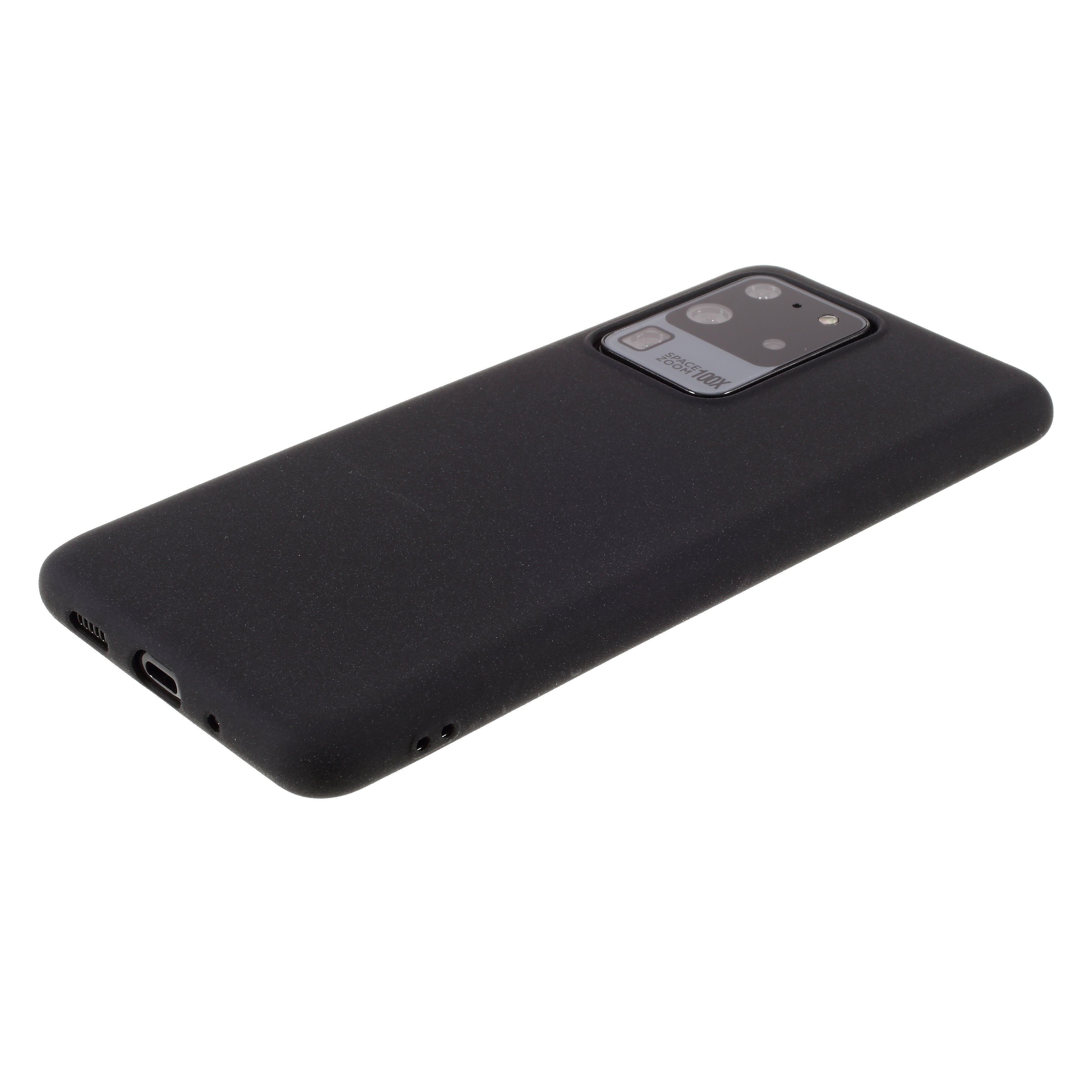 Double-sided Matte TPU Cell Phone Cover for Samsung Galaxy S20 Ultra - Black