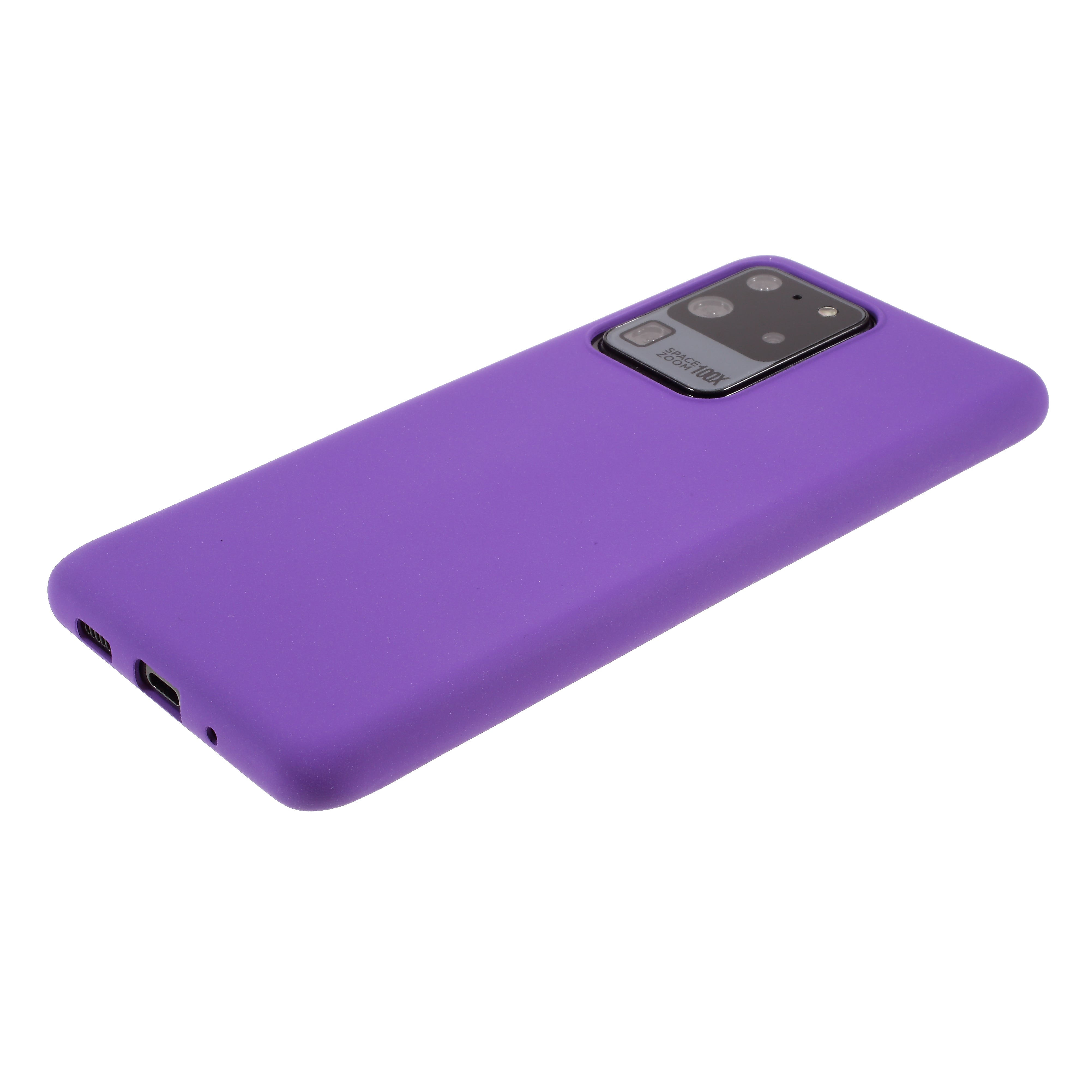 Double-sided Matte TPU Cell Phone Cover for Samsung Galaxy S20 Ultra - Purple