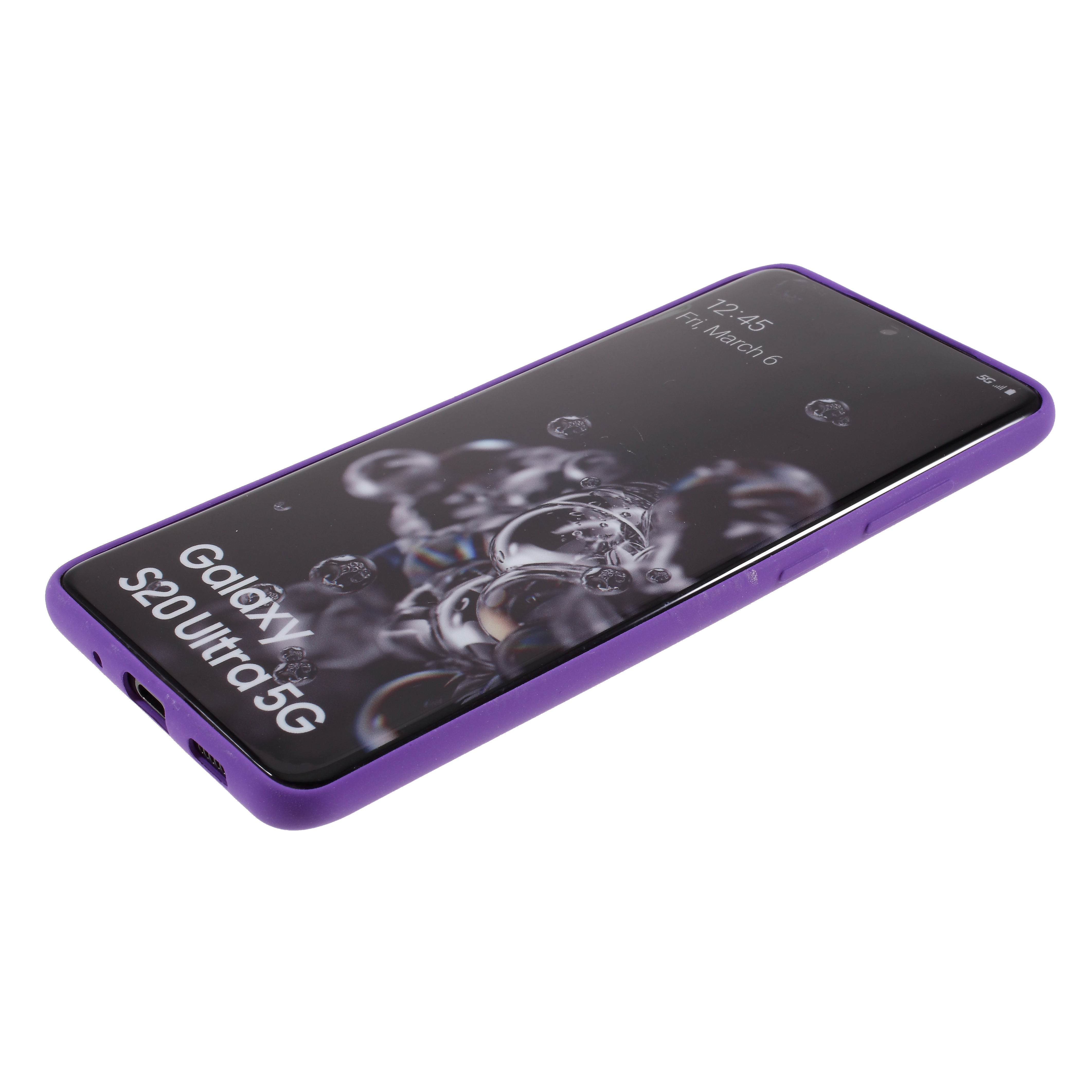 Double-sided Matte TPU Cell Phone Cover for Samsung Galaxy S20 Ultra - Purple