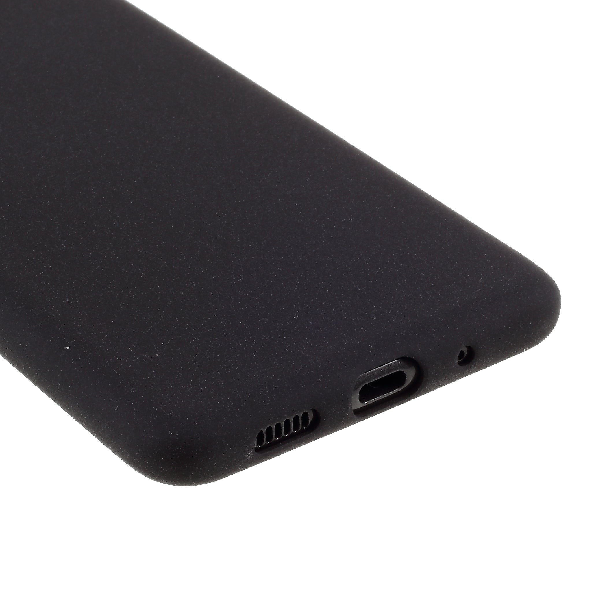 Furry Feel Double-sided Matte TPU Shell for Samsung Galaxy S20 Plus - Black