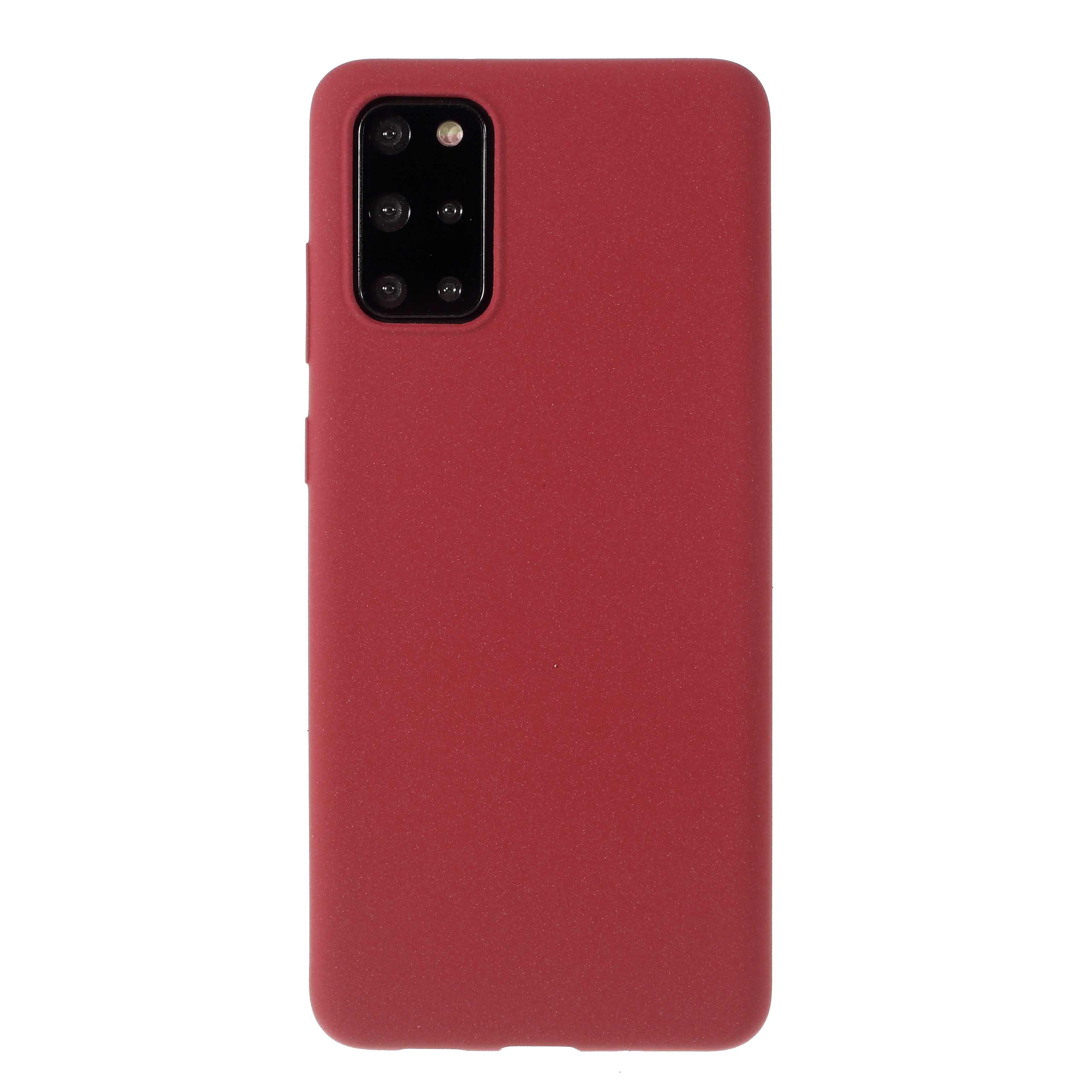 Furry Feel Double-sided Matte TPU Shell for Samsung Galaxy S20 Plus - Red