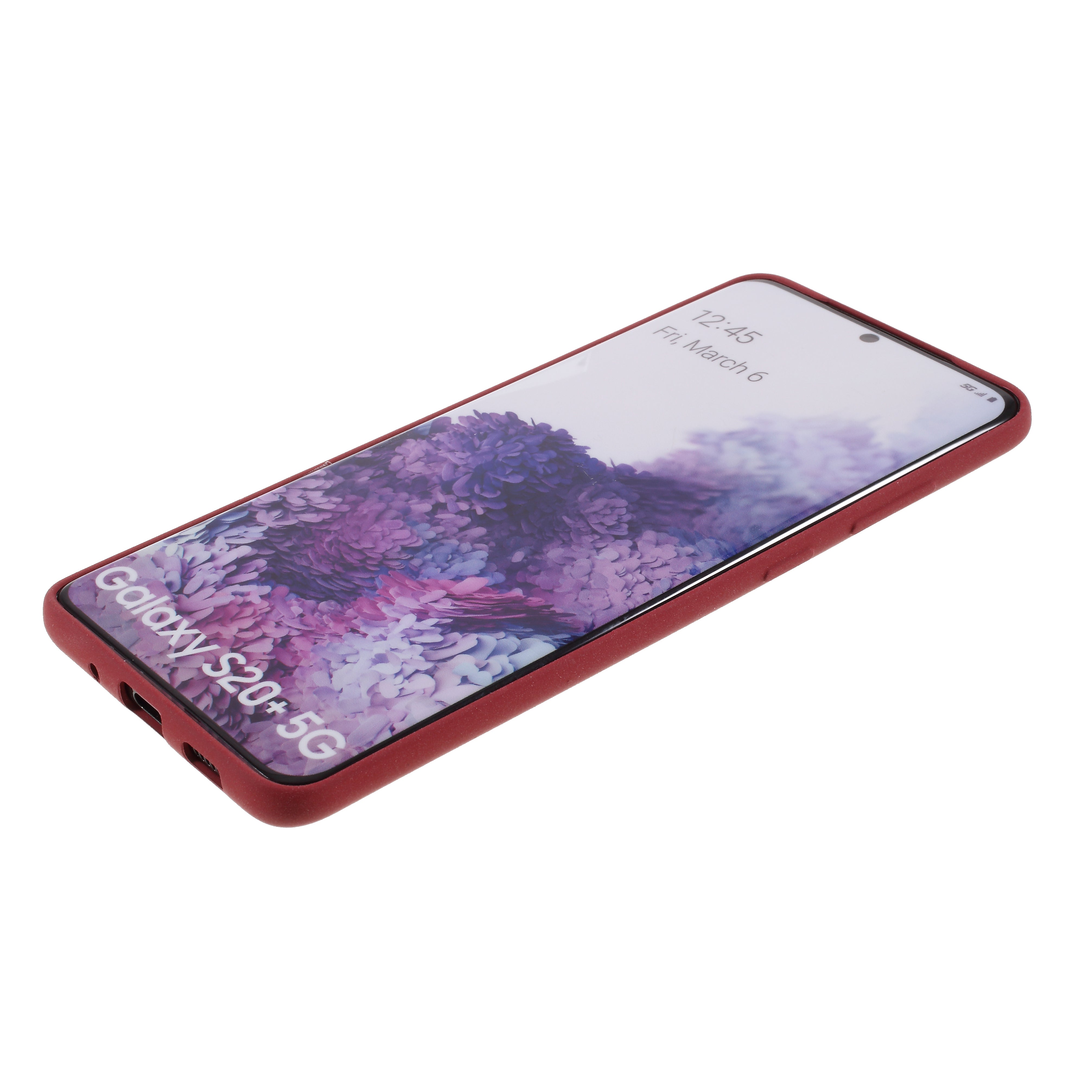 Furry Feel Double-sided Matte TPU Shell for Samsung Galaxy S20 Plus - Red