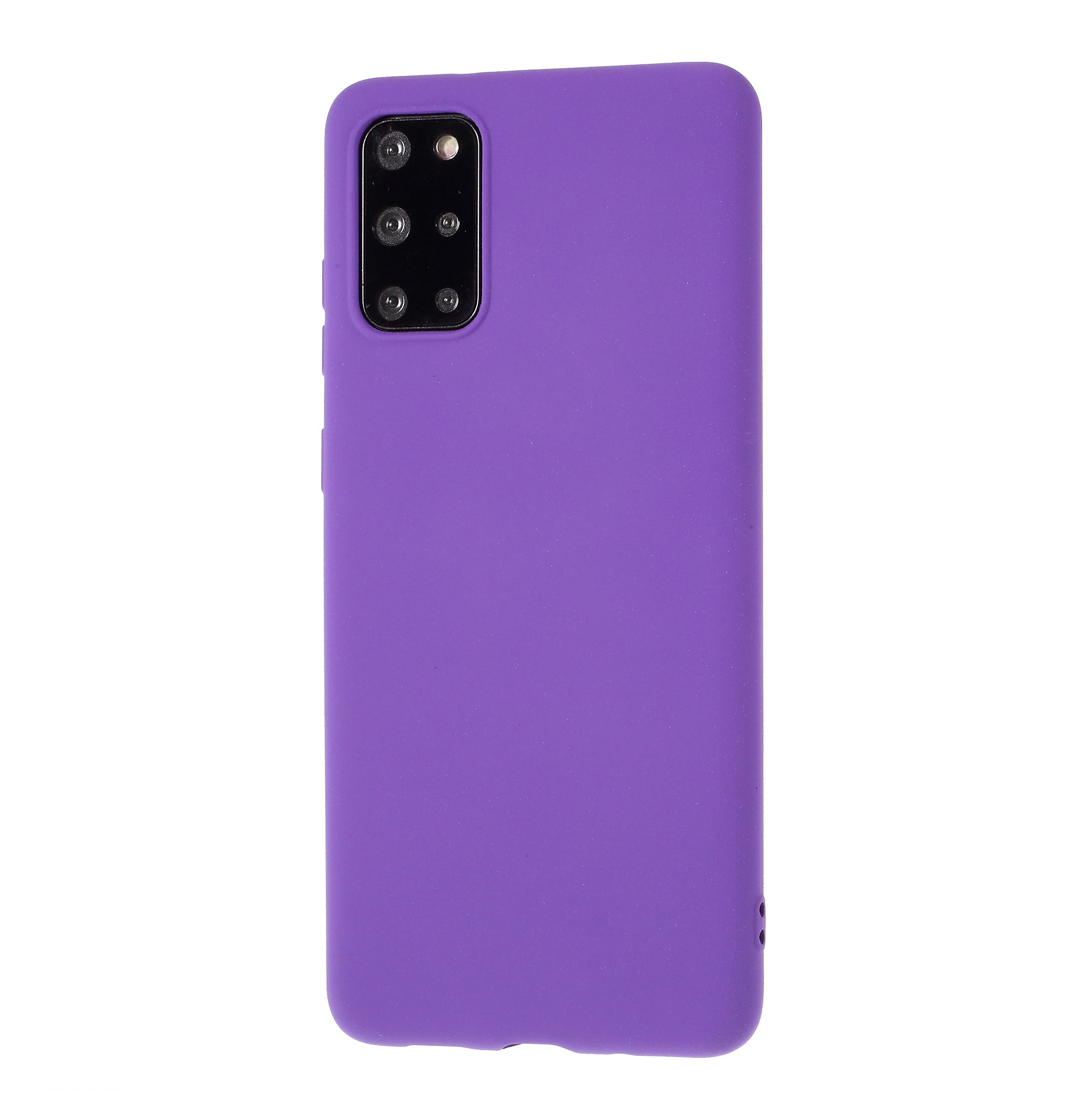 Furry Feel Double-sided Matte TPU Shell for Samsung Galaxy S20 Plus - Purple