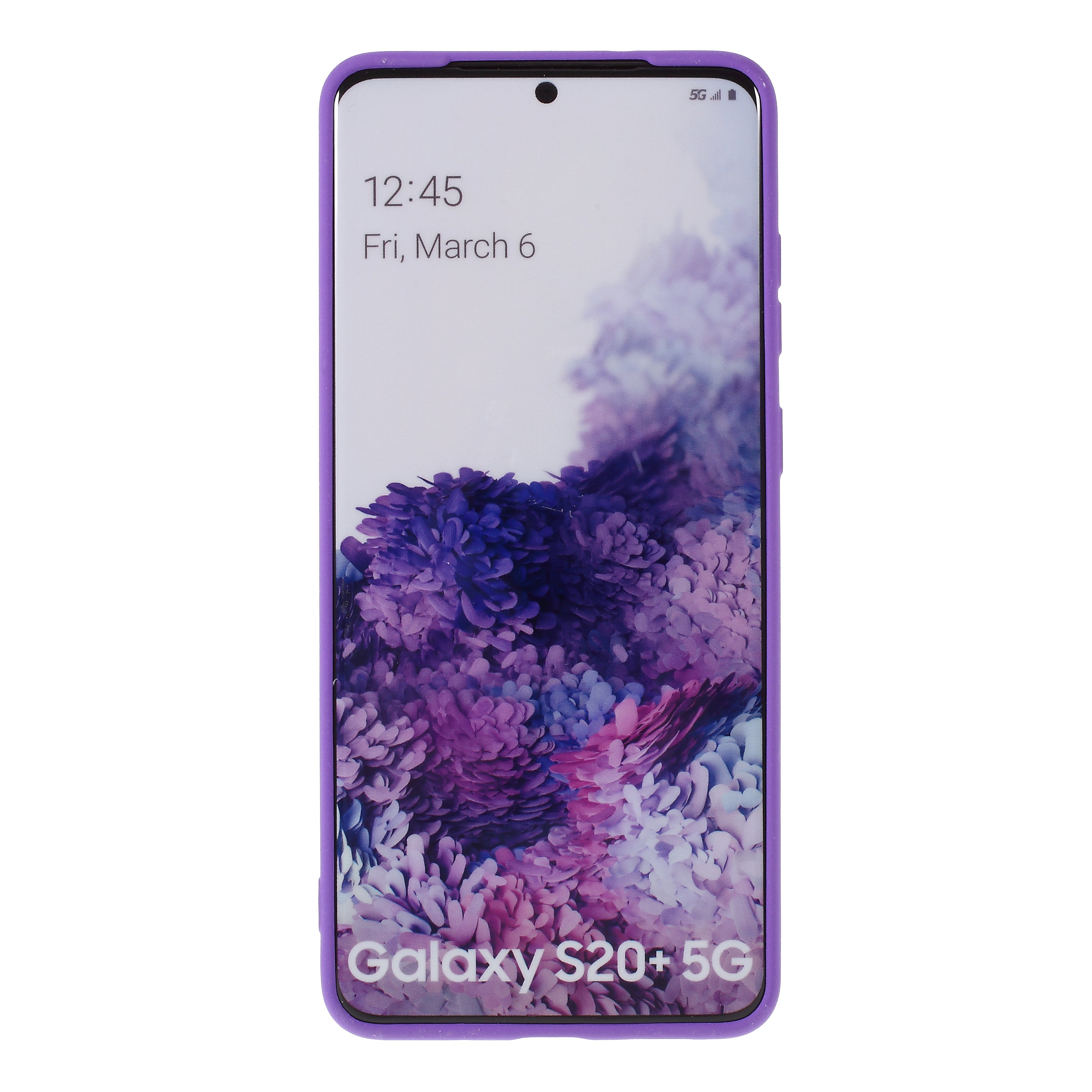 Furry Feel Double-sided Matte TPU Shell for Samsung Galaxy S20 Plus - Purple