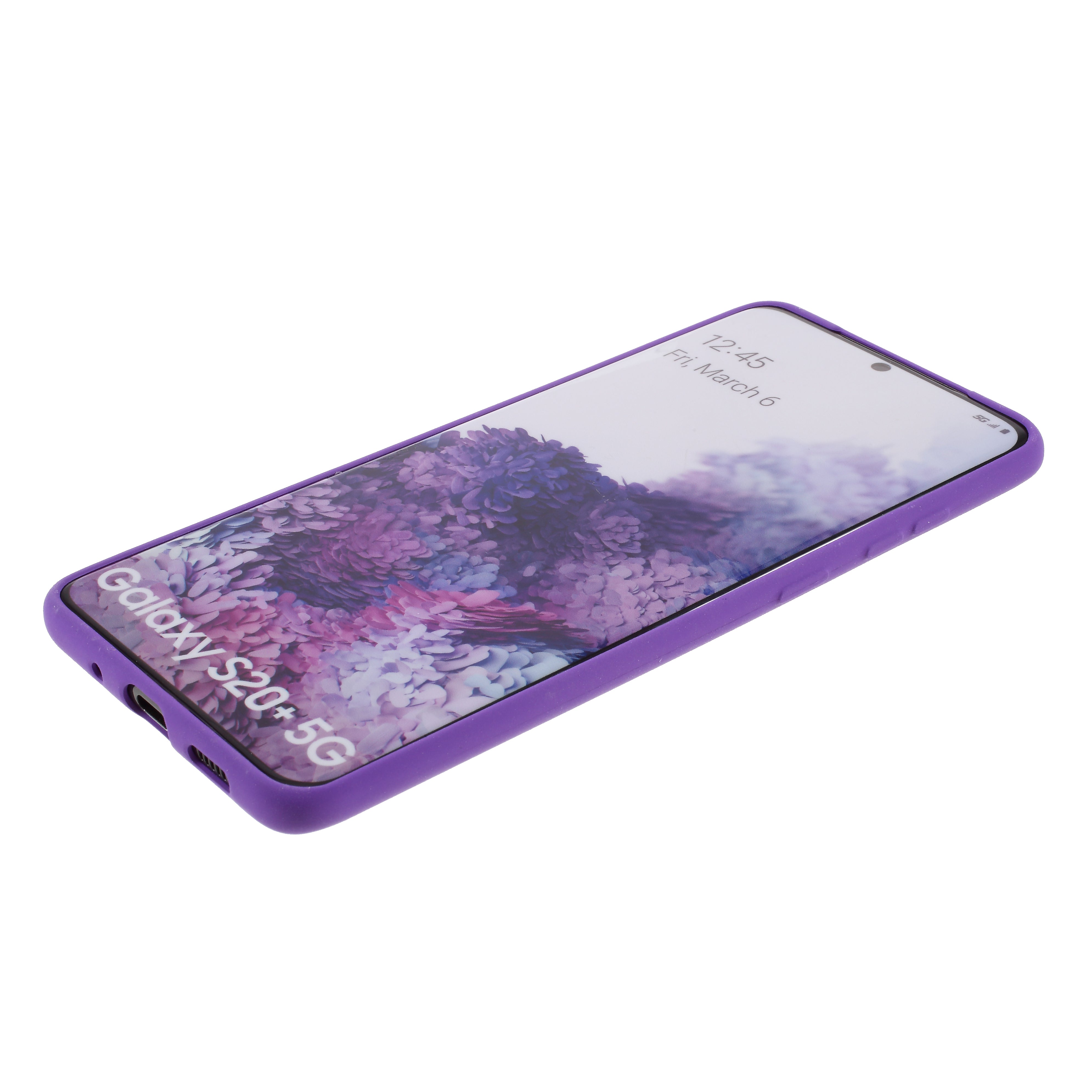 Furry Feel Double-sided Matte TPU Shell for Samsung Galaxy S20 Plus - Purple