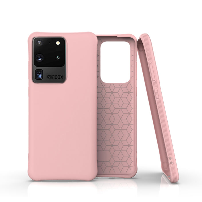 Matte Soft TPU Protective Phone Shell for Samsung Galaxy S20 Ultra - Pink