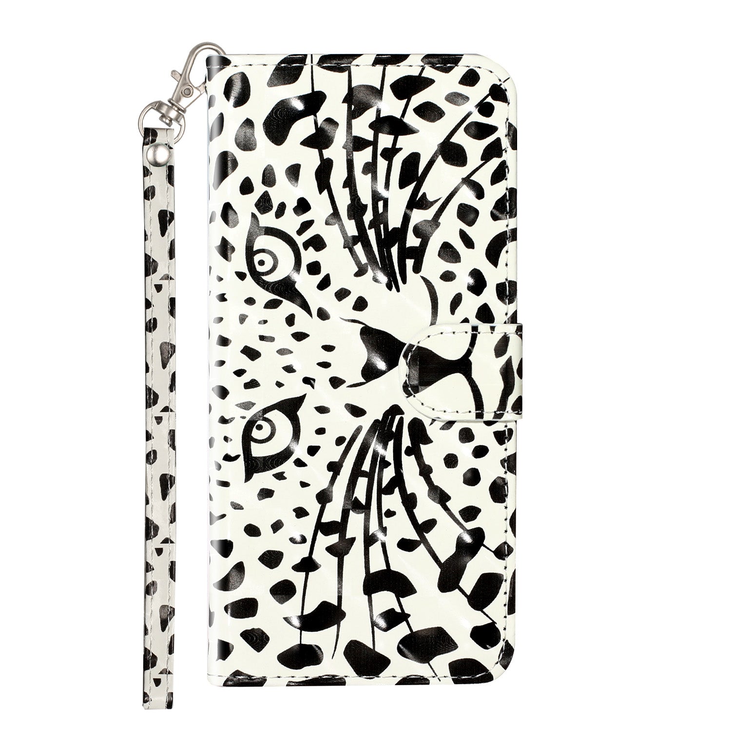 Light Spot Decor Patterned Embossed Leather Wallet Phone Case for Samsung Galaxy S20 4G/S20 5G - Cartoon Leopard