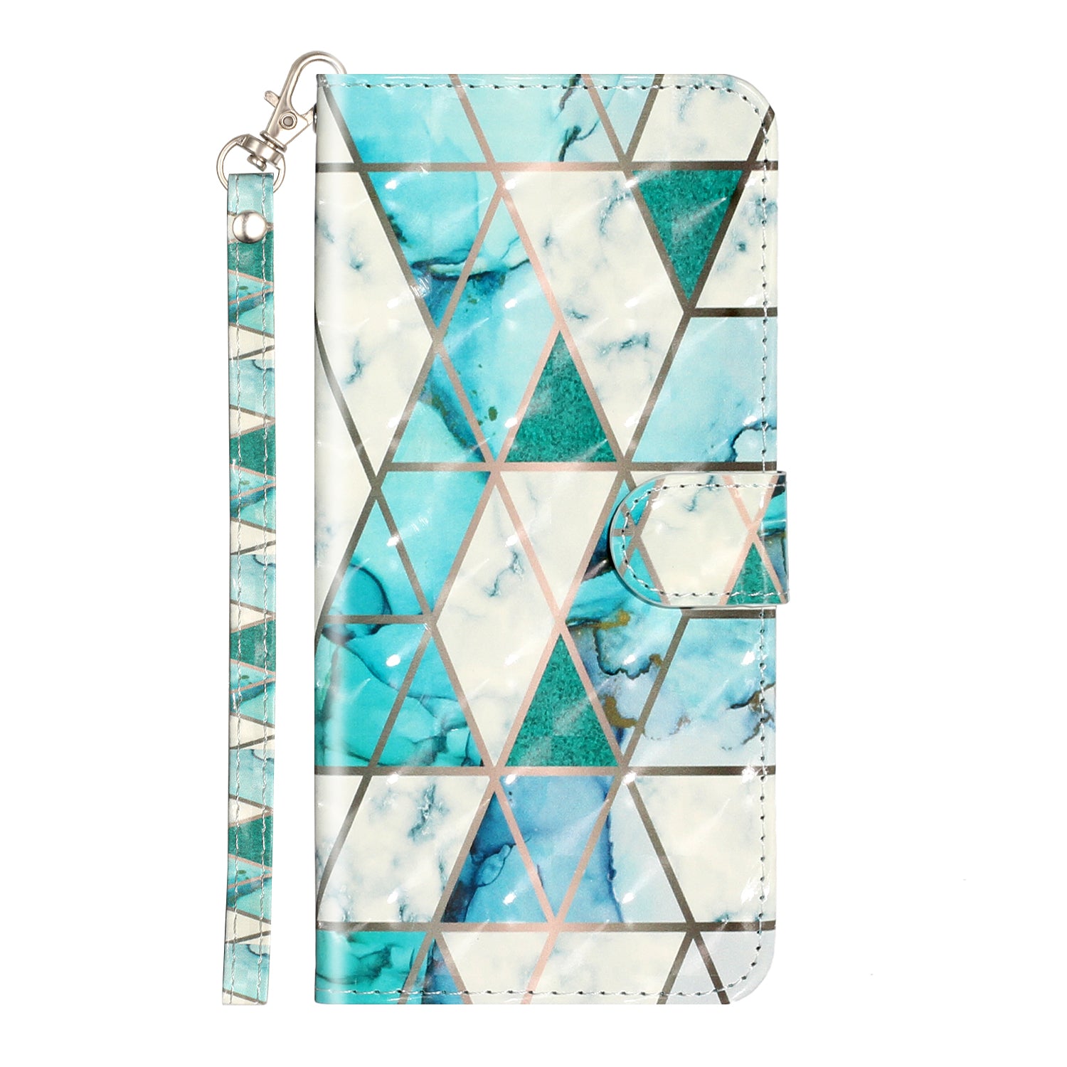 Light Spot Decor Pattern Embossed Leather Case Wallet for Samsung Galaxy S20 Ultra - Ceramic Tile