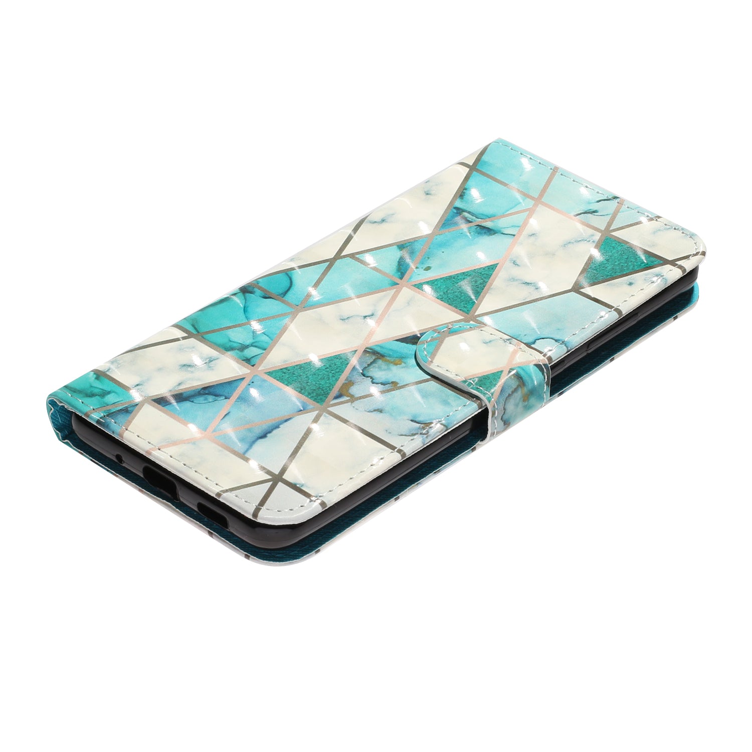 Light Spot Decor Pattern Embossed Leather Case Wallet for Samsung Galaxy S20 Ultra - Ceramic Tile