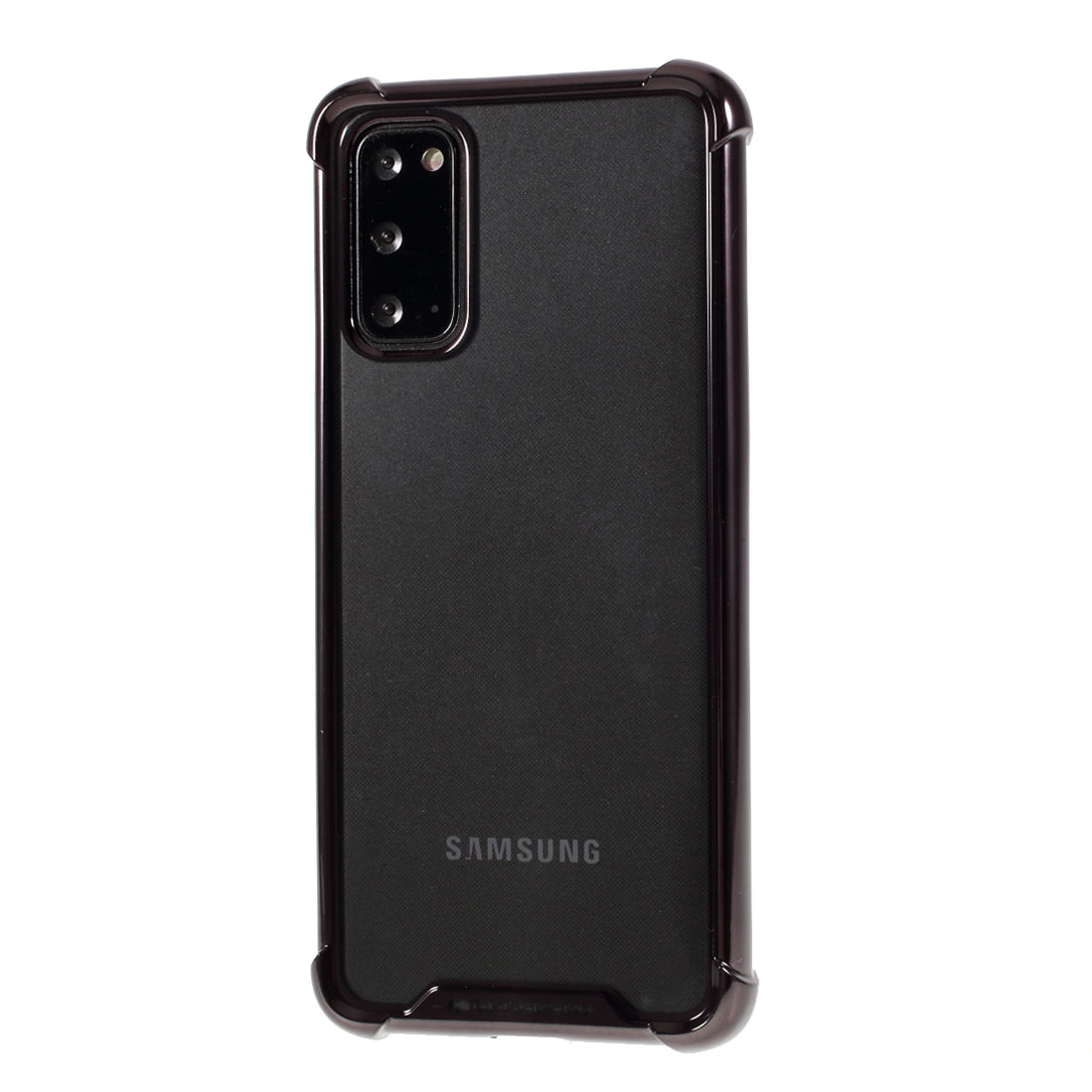 MERCURY GOOSPERY Case Electroplating TPU Mobile Phone Shell for Samsung Galaxy S20 4G/S20 5G - Black